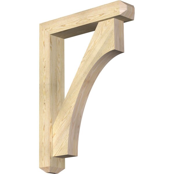 Ekena Millwork Westlake Craftsman Rough Sawn Bracket w/ Offset Brace, Douglas Fir, 6"W x 30"D x 42"H BKT0604X30X42WTL04RDF - main